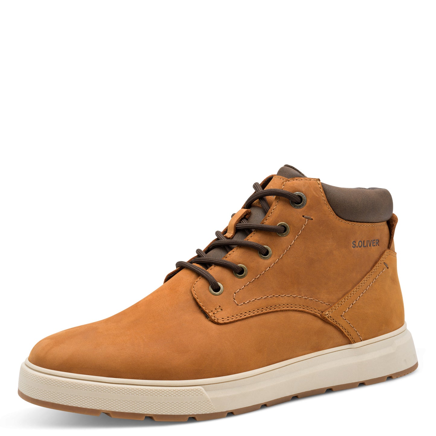 S.Oliver Mens Lace Up Boot Cognac
