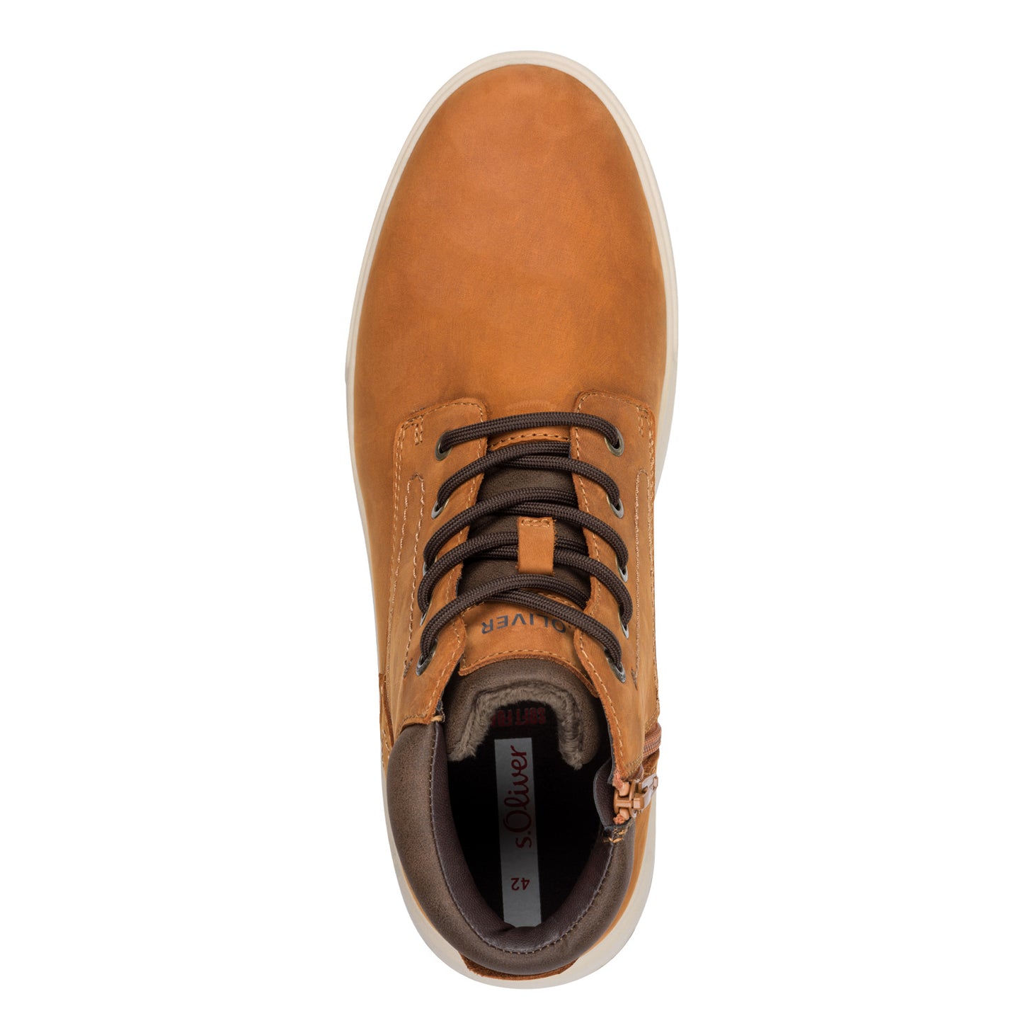 S.Oliver Mens Lace Up Boot Cognac