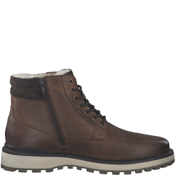 S.Oliver Warm lined Mens Boot- Cognac