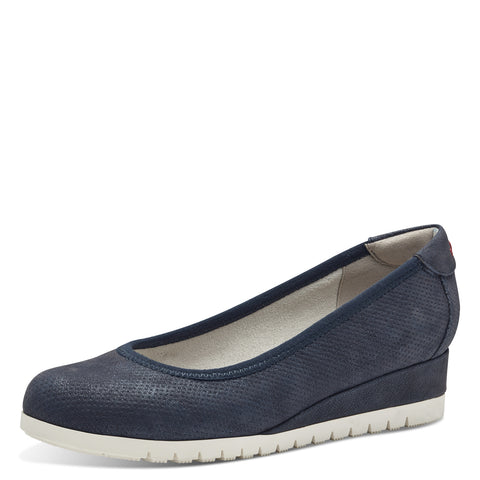 S.Oliver Wedge Shoes-Navy