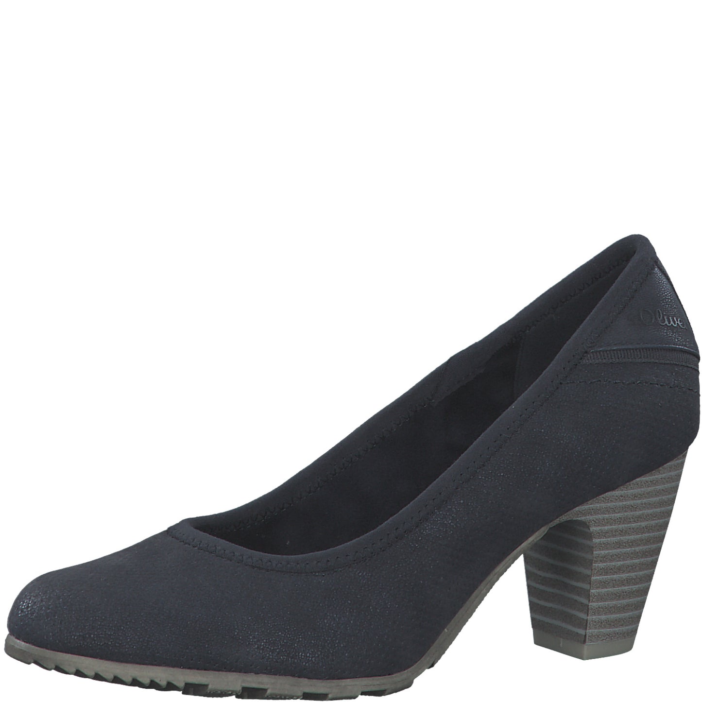 S.Oliver block heel Navy