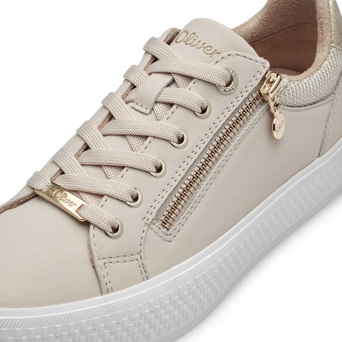 S.Oliver Zip Trainer -Beige