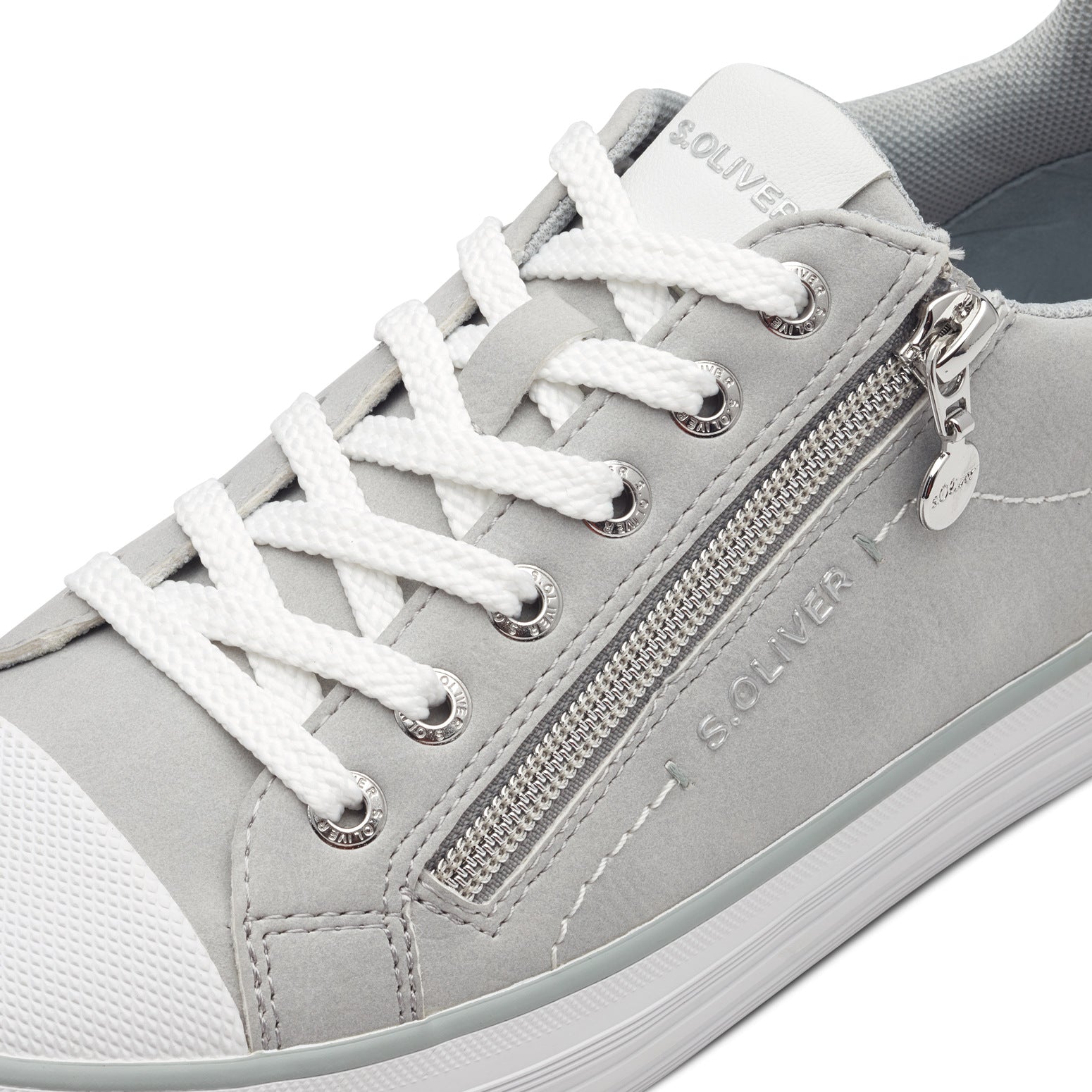 S.Oliver Zip Trainers Grey