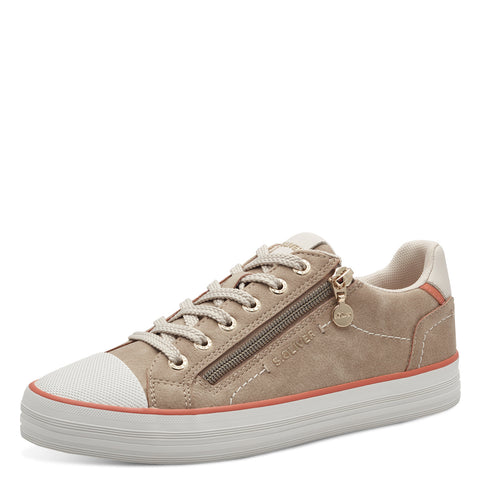 S.Oliver Zip Trainers Light Taupe
