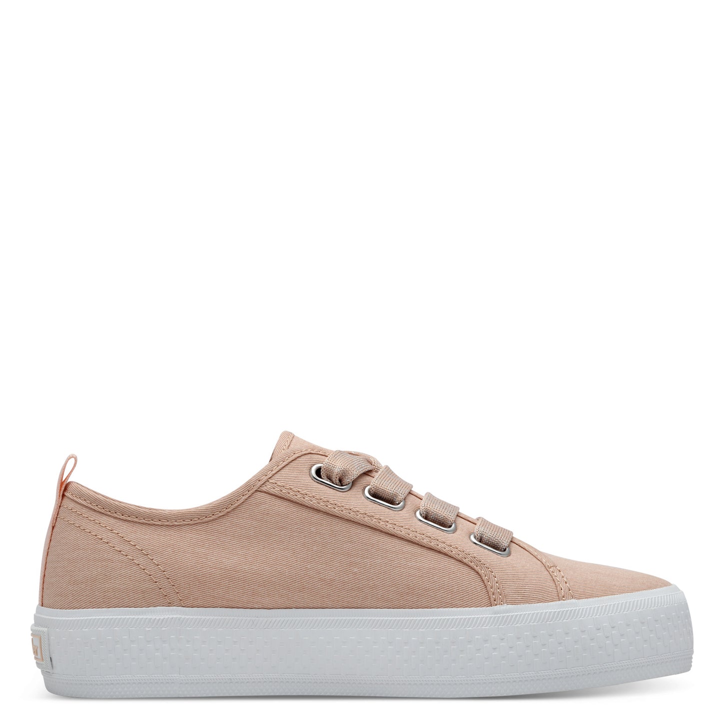 S.Oliver Lace Canvas Trainer Coral