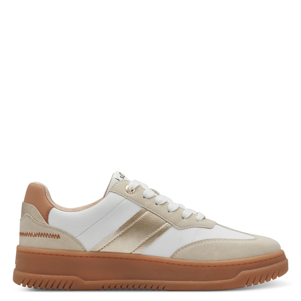 S.Oliver Gum Sole Trainers Cream Comb