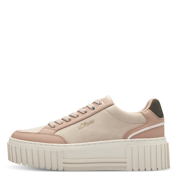 S.Oliver Chunky Sole Trainers- beige