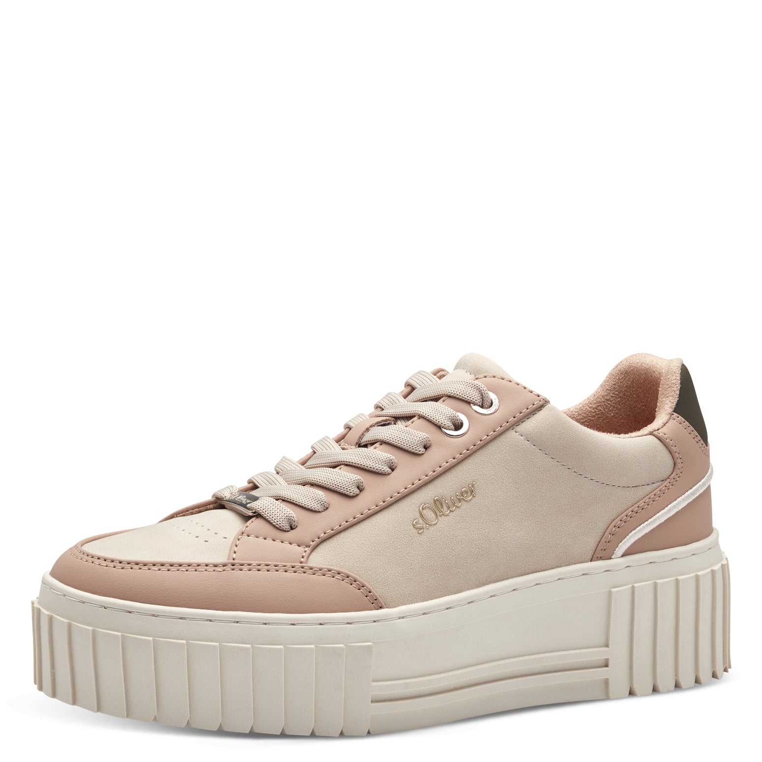 S.Oliver Chunky Sole Trainers- beige