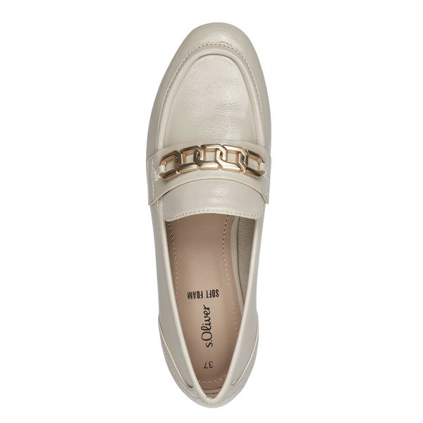 S.Oliver Loafer with chain-Nude