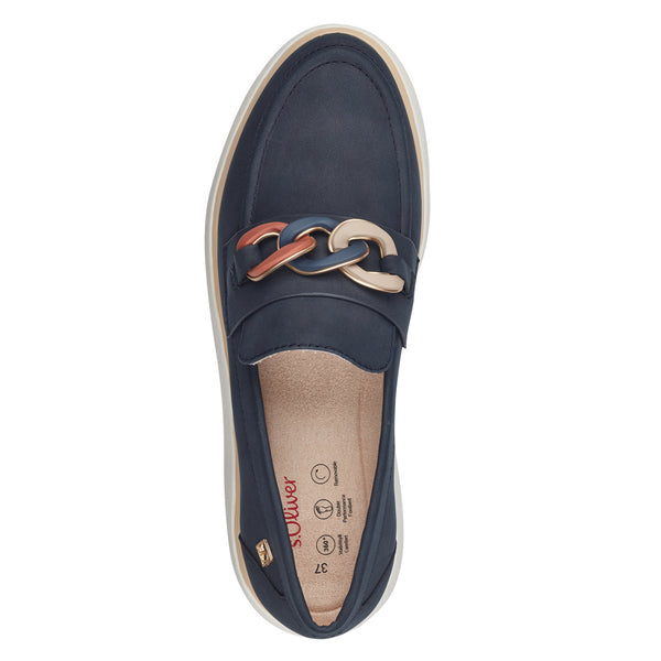 S.Oliver Chain Loafer-Navy