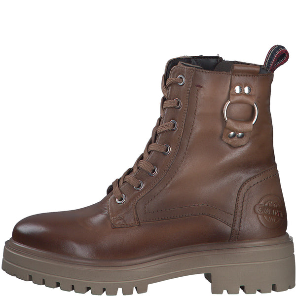 S.Oliver Chunky Biker Boot CAPPUCCINO