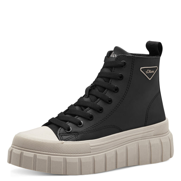 S.Oliver High Top Platform Shoes - Black