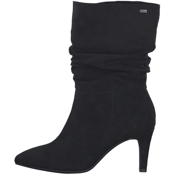 S.Oliver Rouched Boot-Black