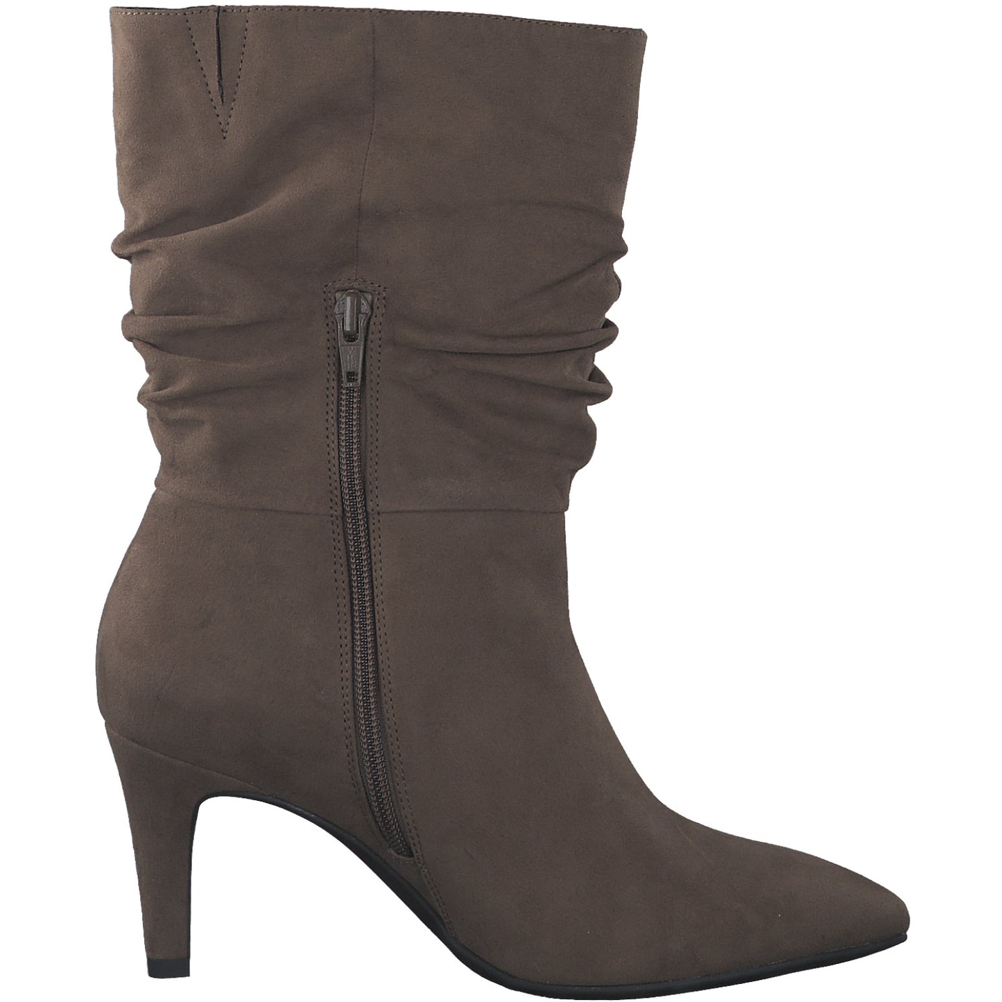 S.Oliver Rouched Boot-Taupe