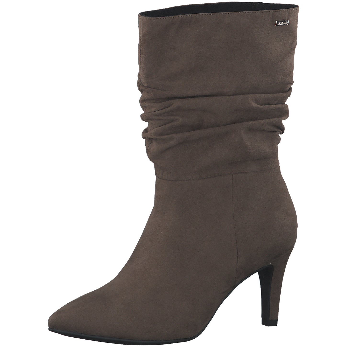 S.Oliver Rouched Boot-Taupe