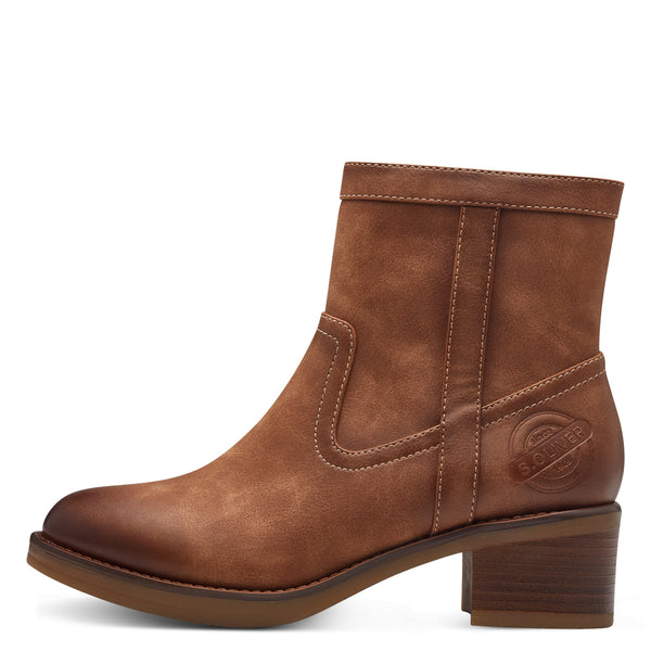 S.Oliver Short Boots Cognac