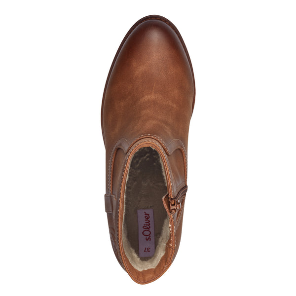 S.Oliver Short Boots Cognac