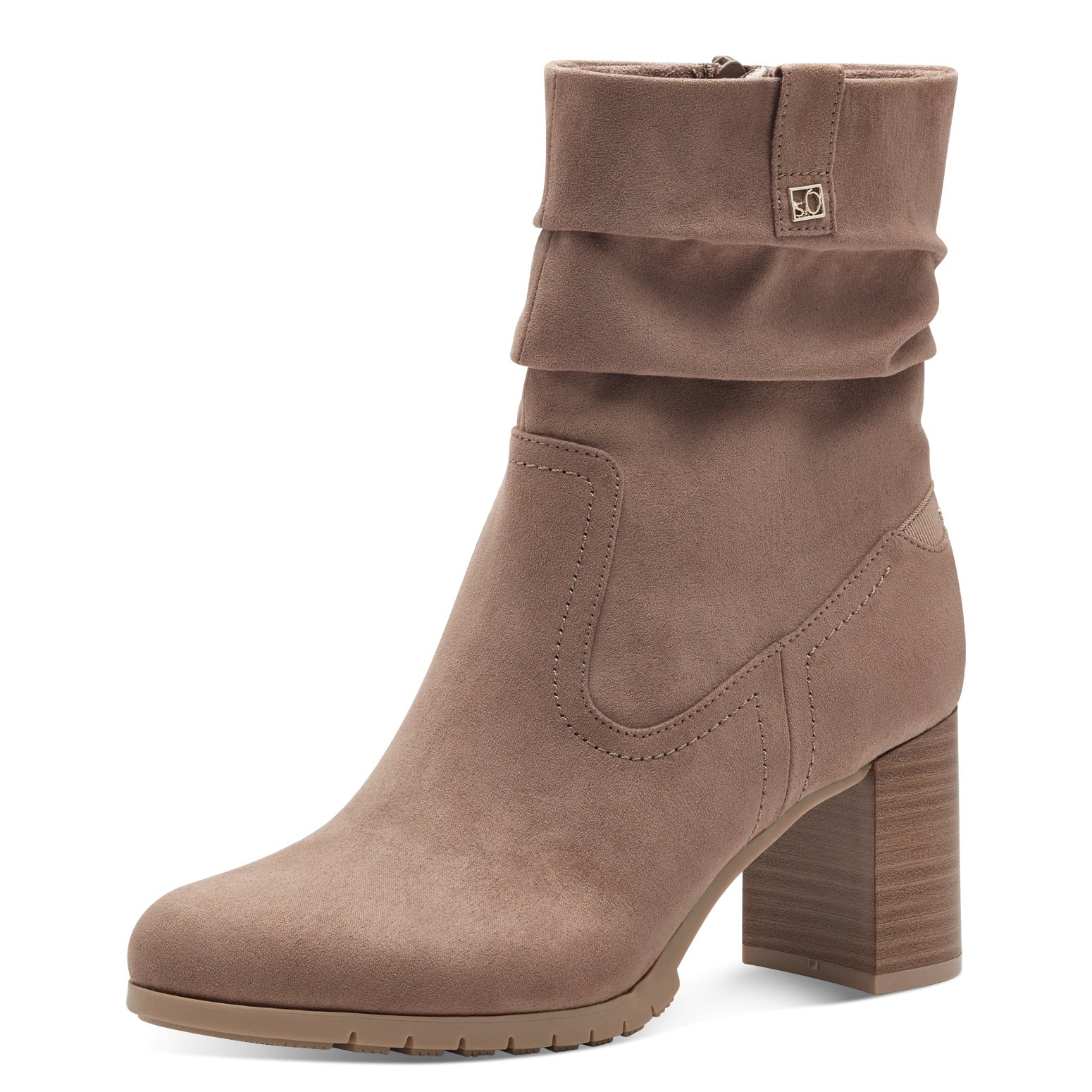 S.Oliver Slouch Boots Taupe