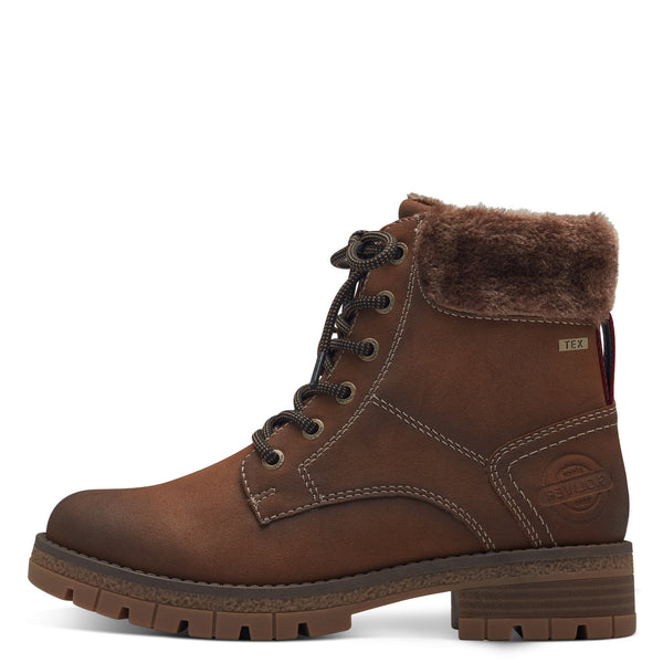 S.Oliver fleece lined Boot Cognac