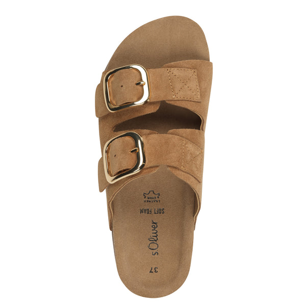 S.Oliver Buckle Slider Cognac