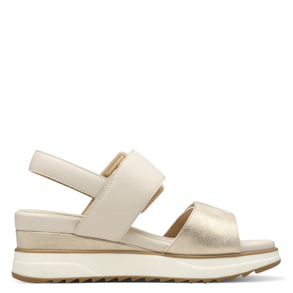 S.Oliver Wedge Sandal- Champagne