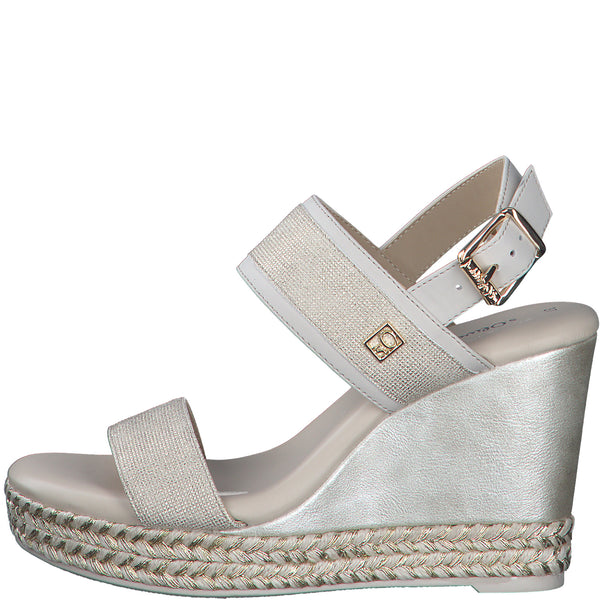 S.Oliver Wedge Sandals - Champagne