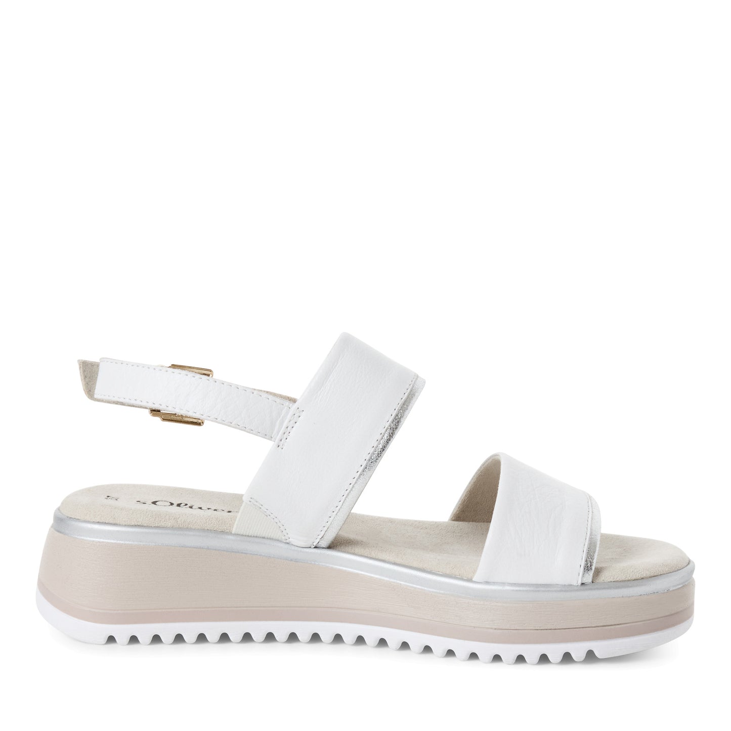 S.Oliver Wedge Sandal White/Silver