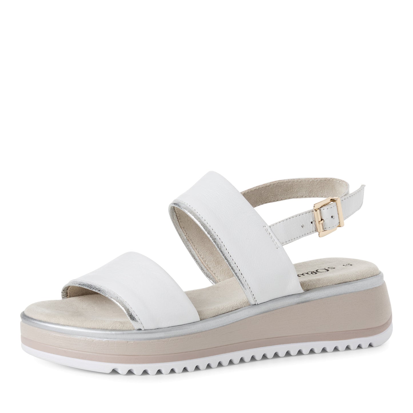 S.Oliver Wedge Sandal White/Silver