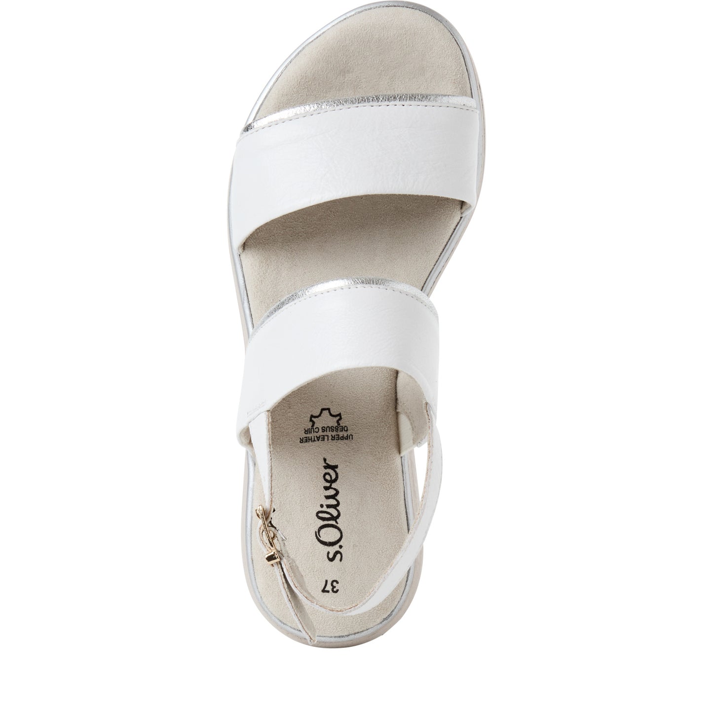 S.Oliver Wedge Sandal White/Silver