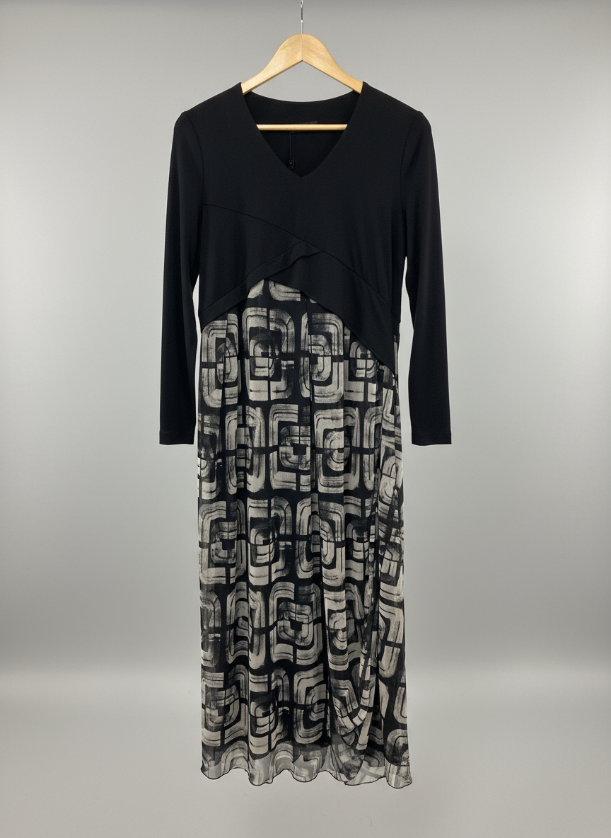 Peruzzi Rouched Hem Dress Grey