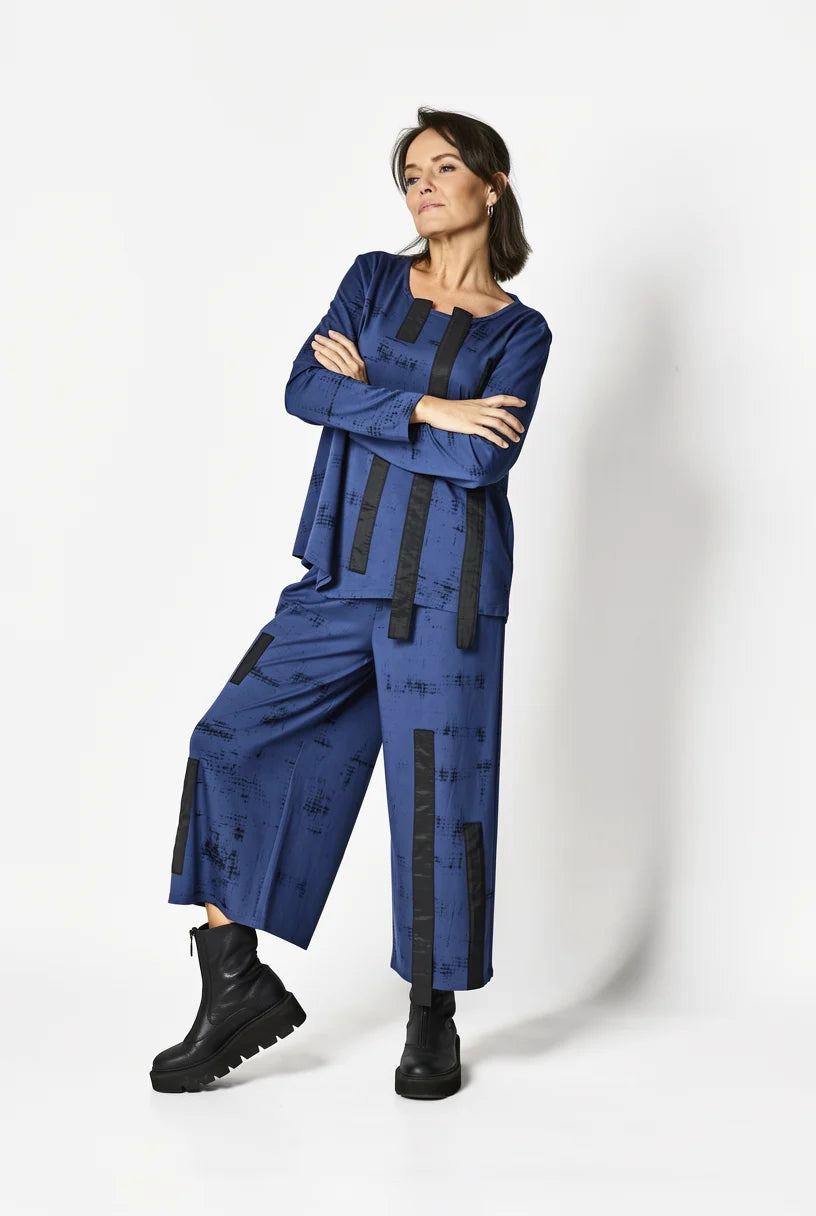 My Soul Print Top Blue
