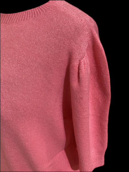 Art Round Neck Sweater Rose