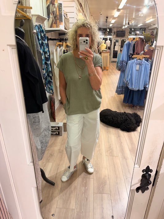 Lotus Eaters Lak 10 Knit Top Khaki