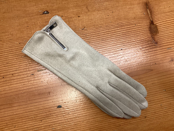 Gloves with zip