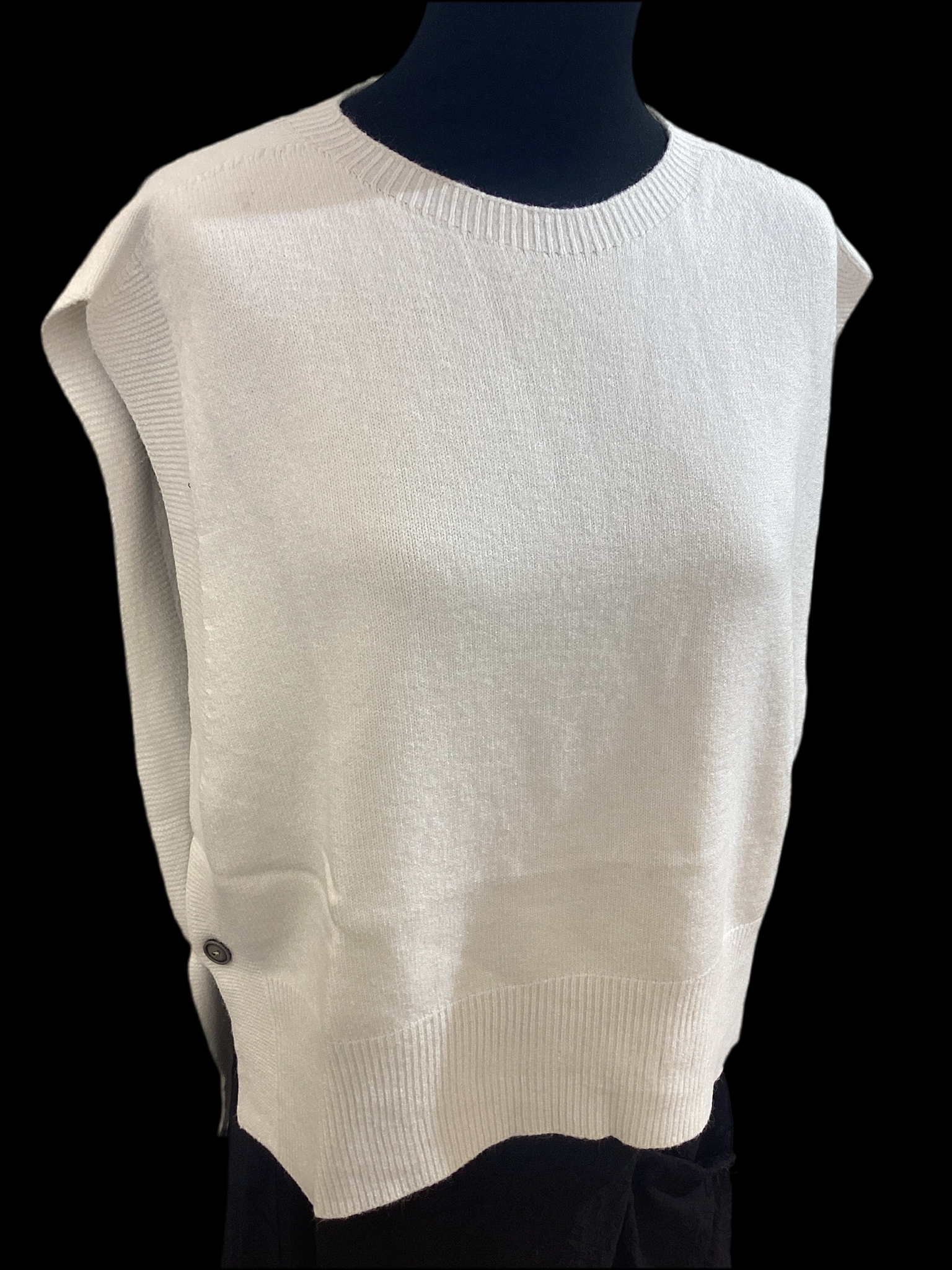 Art Gilet Knit Ecru