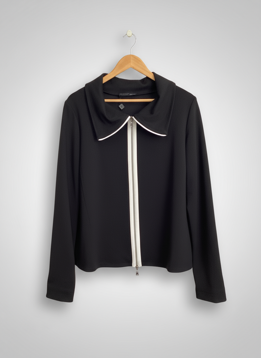 Peruzzi Zip Front Cowl Top