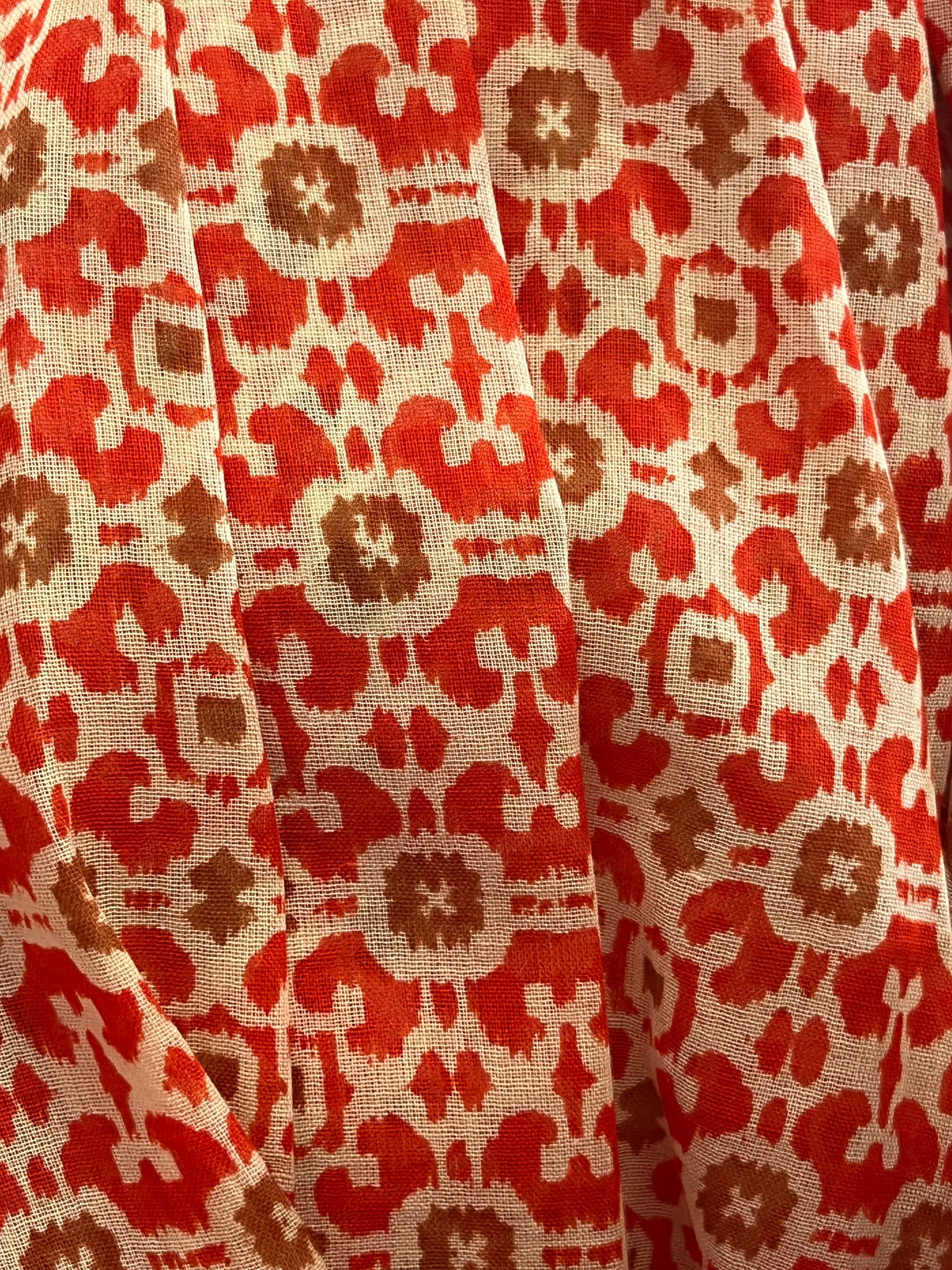 Surkana Print Scarf ORANGE