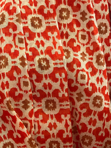 Surkana Print Scarf ORANGE