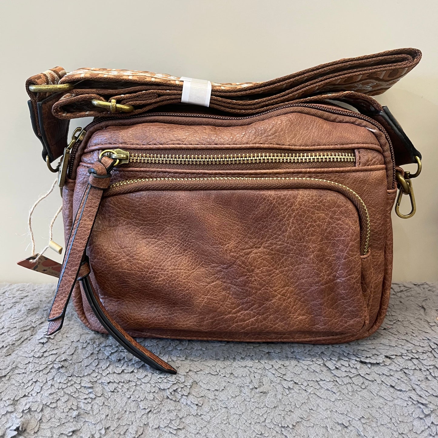 Double Zip 2 Strap Bag