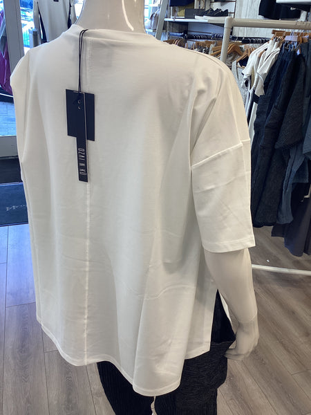 OZAI N KU Top Plain White
