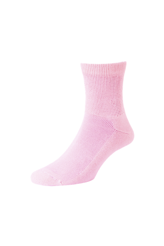 HJ HallTemperature Comfort Coolmax® Bamboo Socks HJ 1360 Pink