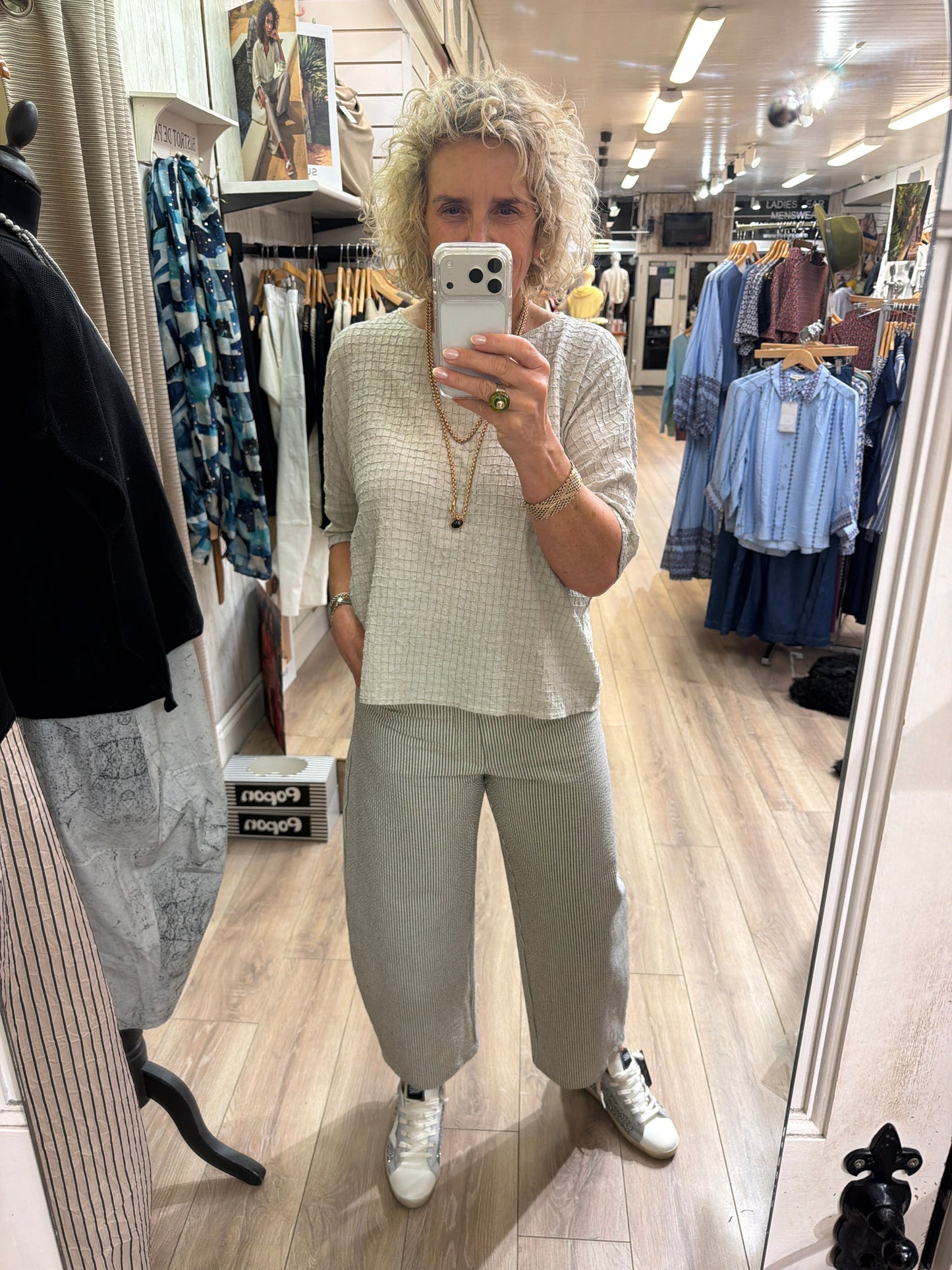 NEIRIMI Regular Trouser with stripe