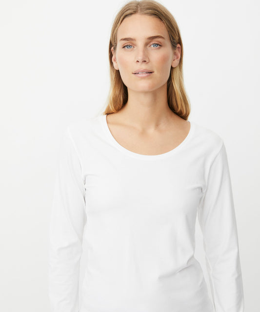 Masai Creama Jersey Top White