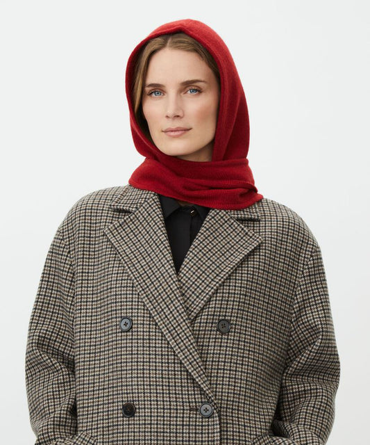Masai Rhen Hooded Scarf Tibetan Red