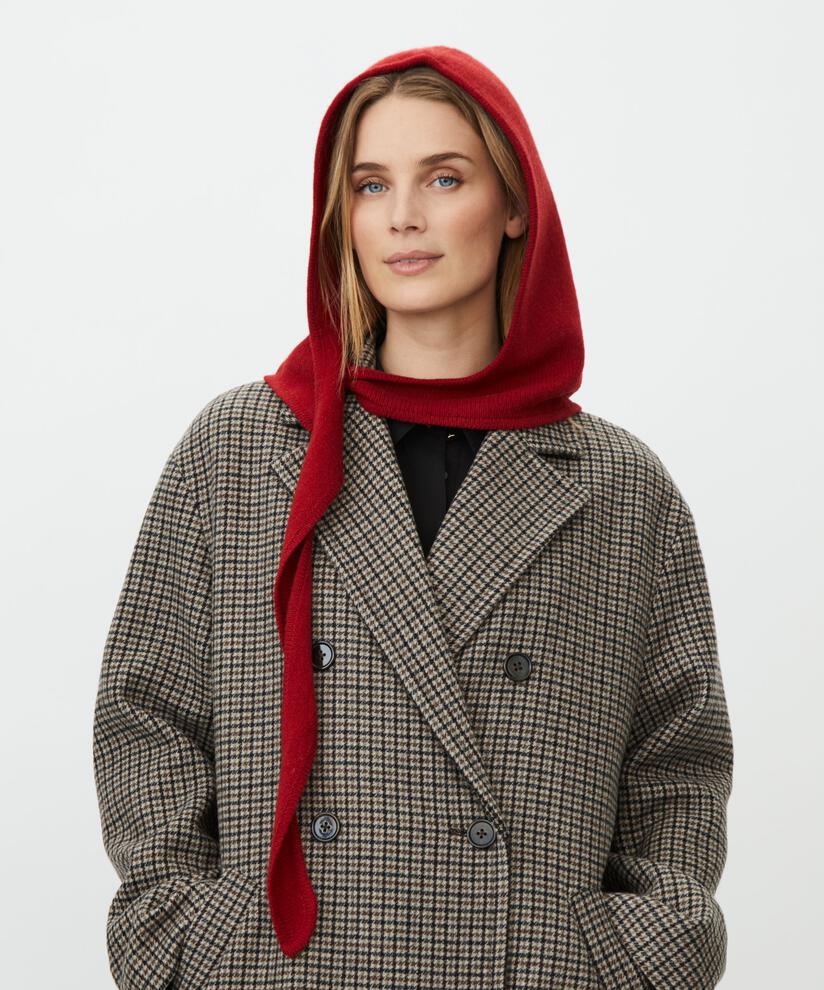 Masai Rhen Hooded Scarf Tibetan Red