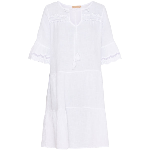 Marta Du Chateau Linen Dress- White