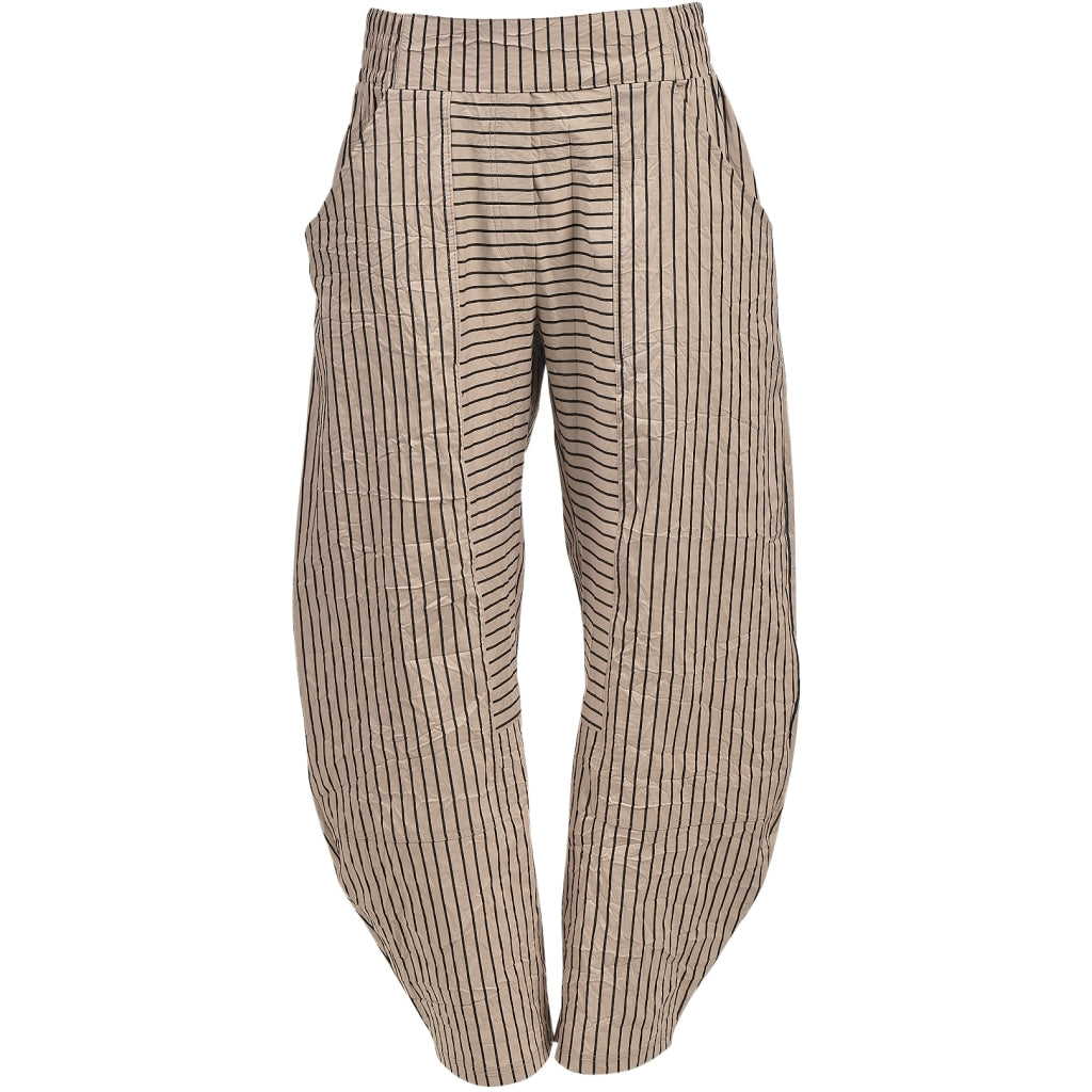 My Soul Stripe Crinkle Trousers Sand