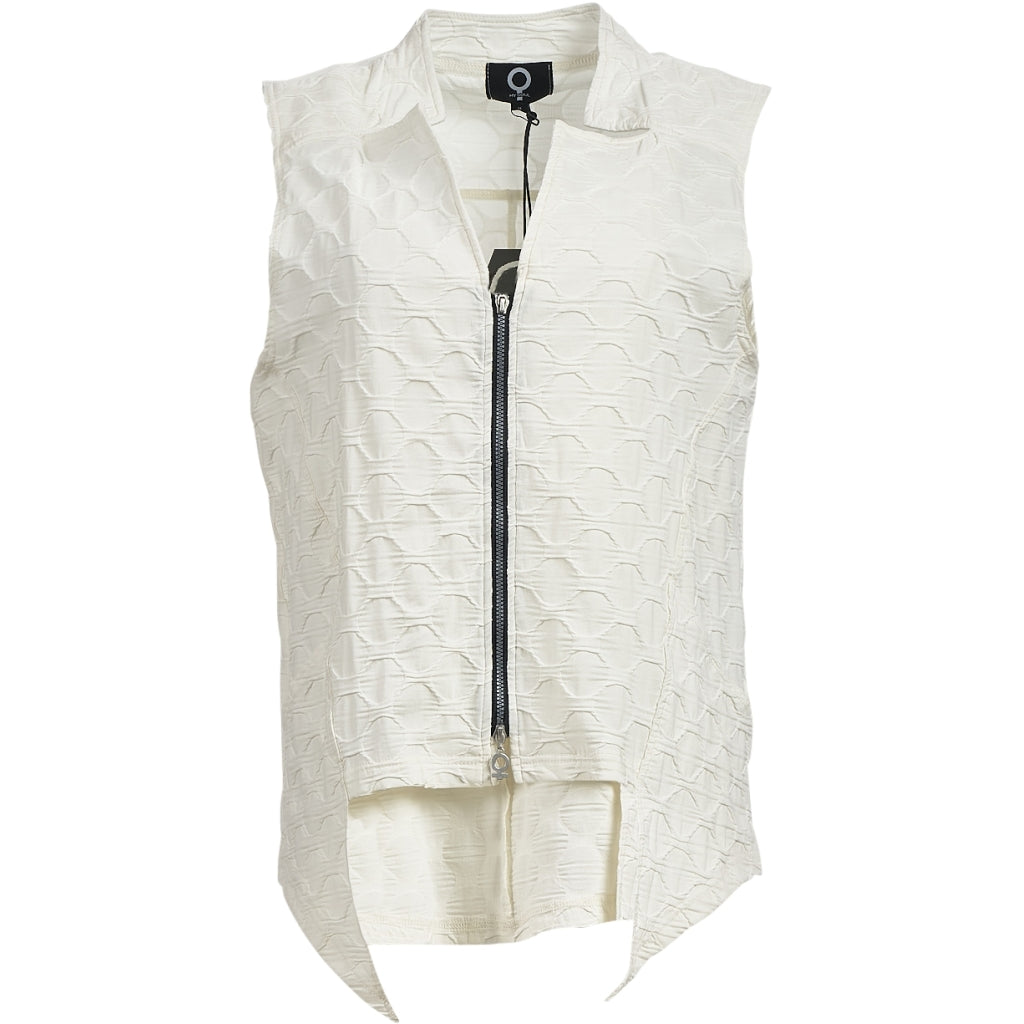 My Soul Bubble Zip Waistcoat Off White