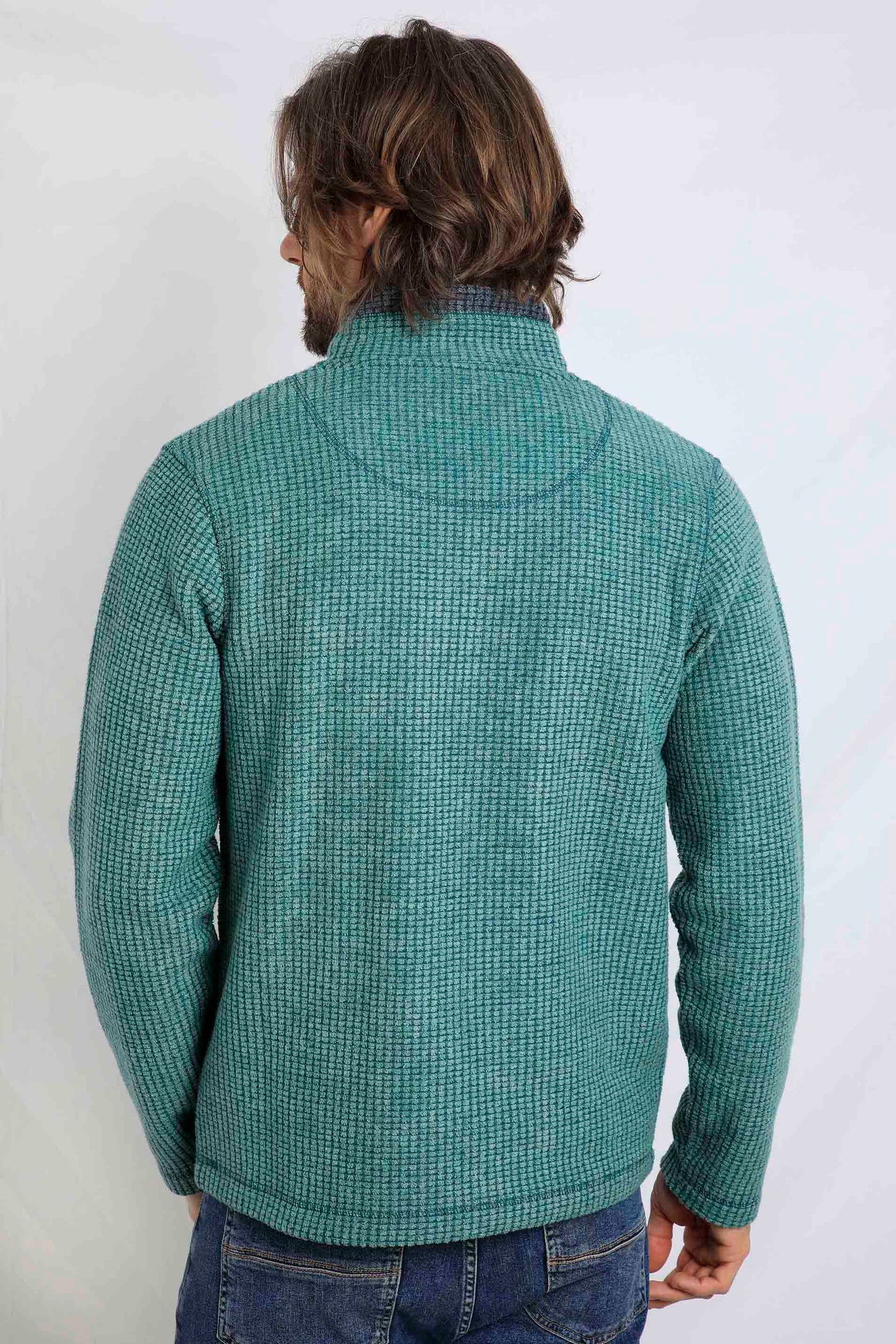 Weird Fish Newark Fleece - Leaf