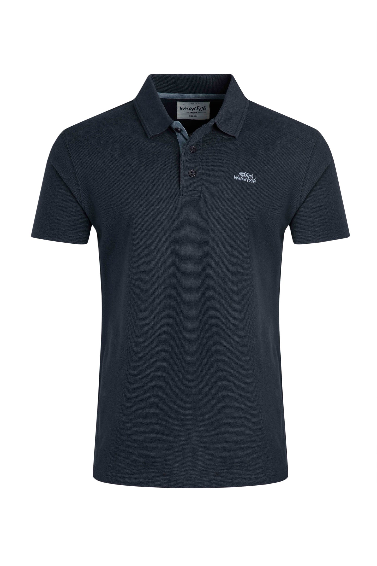 Miles Pique Polo Shirt - Navy
